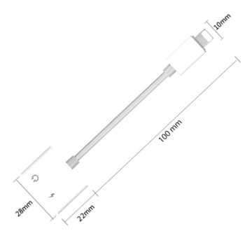 АДАПТЕР LIGHTNING AUDIO MINI JACK 3,5 ММ ДЛЯ IPAD IPHONE X 13