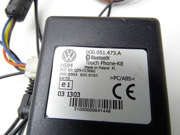 MODUL ŘÍZENÍ BLUETOOTH VW GOLF V PASSAT B6 000051473A