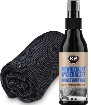NIEWIDZIALNA WYCIERACZKA PŁYN SPRAY K2 150ML POWŁOKA HYDROFOBOWA MIKROFIBRA