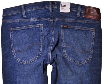 LEE spodnie SKINNY blue REGULAR jeans LUKE _ W30 L30