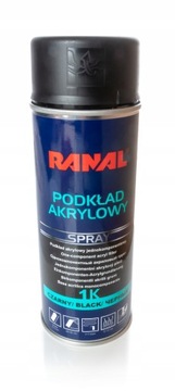 Podkład Akrylowy Czarny Spray Ranal 400ml