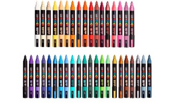 Zestaw MARKERY POSCA W PUDEŁKACH, 40 kolorów