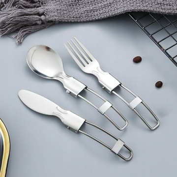 Складная вилка Spork, палочки для еды с футляром