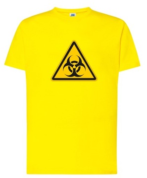 męska KOSZULKA T-shirt BIOHAZARD na prezent XS