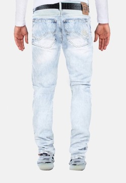 MĘSKIE SPODNIE JEANS ICE BLUE PRZETARCIA CIPO BAXX