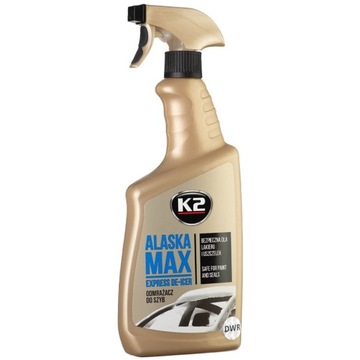 PŁYN DO ODMRAŻANIA SZYB K2 ALASKA 700ml ROZPUSZCZA LÓD MOCNY ŚRODEK DO SZYB