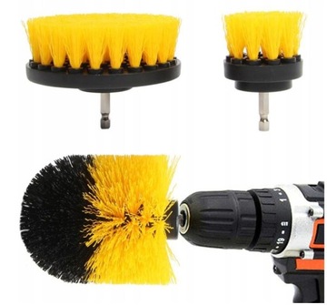 SZCZOTKI SPRZĄTAJĄCE NA WIERTARKĘ WKRĘTARKĘ 3szt