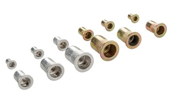 НАБОР ЗАКЛЕПОЧНОЙ ГАЙКИ АЛЮМИНИЕВАЯ + СТАЛЬНАЯ ГАЙКА 300 ШТ.