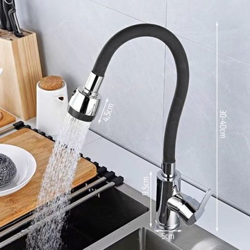 BATERIA KUCHENNA UMYWALKOWA STOJĄCA Z WYLEWKĄ FLEX KRAN DO UMYWALKI ZLEWU