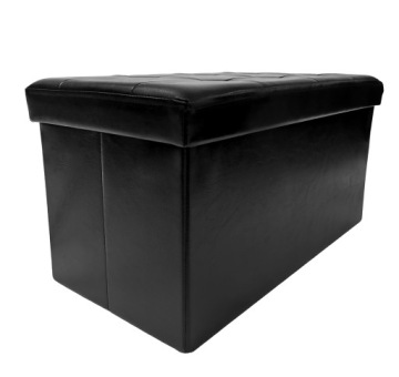 Мягкий пуф Черный контраст