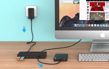 АДАПТЕР-ХАБ ORICO 7X ПОРТОВ USB 3.0, ЧИП ДО 5 фунтов стерлингов ЧЕРЕЗ СВЕТОДИОДНЫЙ ИНДИКАТОР 12 В