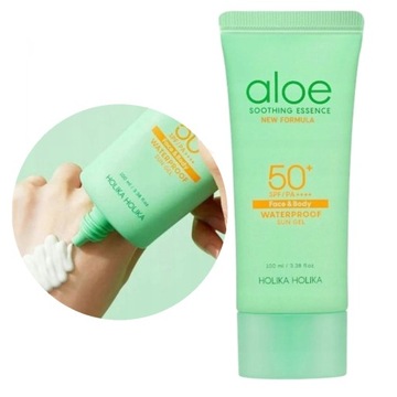 HOLIKA HOLIKA ALOE SPF 50 WODOODPORNY KREM ŻEL PRZECIWSŁONECZNY TWARZ CIAŁO