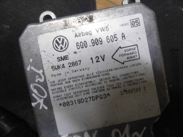 LEON 1.8B 01' MODUL SENSOR AIRBAG 6Q0909605A 5WK42867