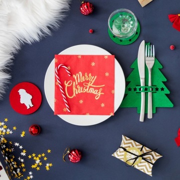 Одноразовые бумажные салфетки, 3-слойные, темно-синие, 33х33см, 20 шт.