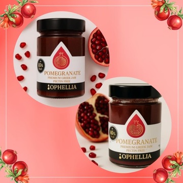 JAM JAM с гранатом 230G 85% в банке Офеллии Вкус греческой традиции