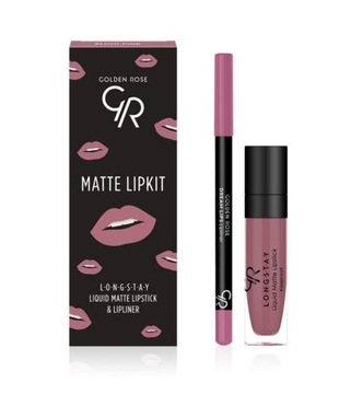 Matte Lipkit – Zestaw do makijażu ust Golden Rose