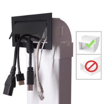 Заделка с клапаном для локтя телеканала 110x55