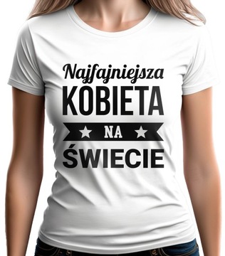 KOSZULKA NA DZIEŃ KOBIET WALENTYNKI URODZINY DAMSKA PREZENT T-SHIRT | M