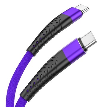 Кабель USB C USB C (быстрая зарядка, тип C, 60 Вт, 3A, 1,8 млн. Databable Braid)