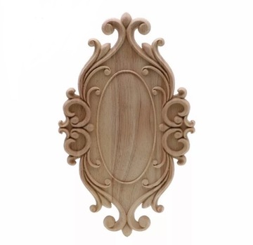Drewniany dekor ornament dekor renowacja 20x12 cm
