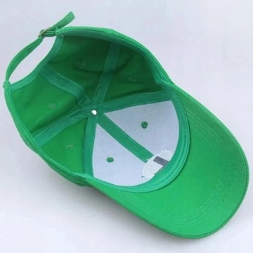 czapka bejsbolówka z daszkiem Mario Bros regulowana Luigi