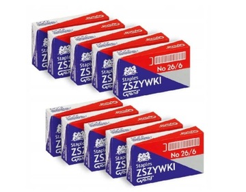 Zszywki 26/6 GRAND 1000 szt. x10 PACZEK