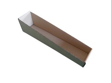 Szary display, kuweta kartonowa 60x13x15 cm Fala C