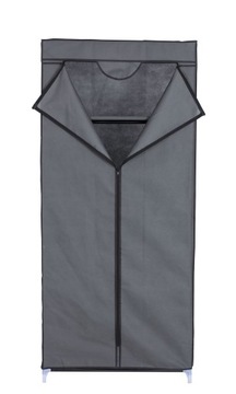 SZAFA TEKSTYLNA MATERIAŁOWA PÓŁKA 70x45x155 szara