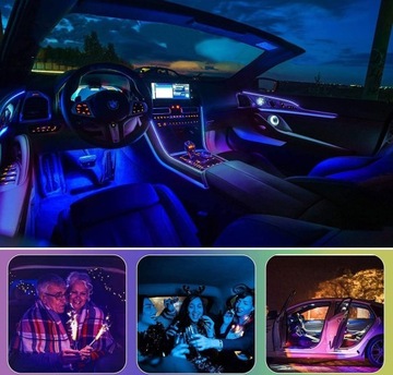 СВЕТОДИОДНАЯ ЛЕНТА для автомобиля RGB LEDs Гаджеты 4в1 Комплект: ЗАЖИГАЛКА + ПРИМЕНЕНИЕ