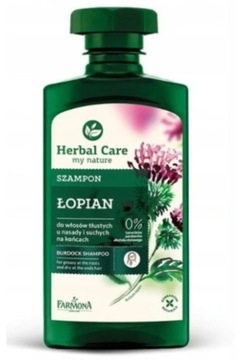 HERBAL CARE Szampon Łopian Włosy Tłuste
