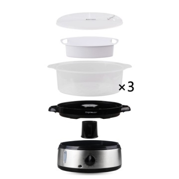 Пароварка Aigostar 30INA 9л серебристый/серый 800 Вт