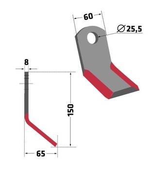 Нож Ножи Y IND-07 FEI-04 Rolmex NTY GH Ferri MP 0901003