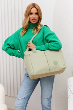 Torebka damska shopper bag torba pojemna duża A4 miejska PETERSON