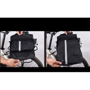 TORBA ROWEROWA POD SIODEŁKO KUFER POJEMNY 27L+ POKROWIEC