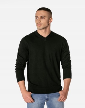 Мужской тонкий свитер с v-образным вырезом S1S C111, размер L