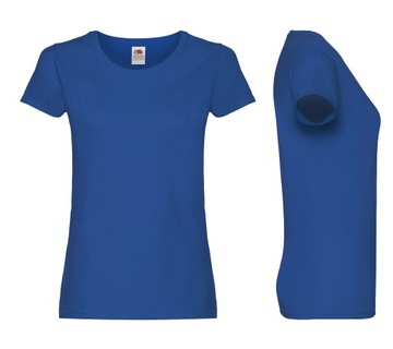 ФУТБОЛКА ЖЕНСКАЯ ФРУКТЫ оригинальный размер синяя XS