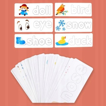 Игра в правописание Монтессори, игрушка для малышей, зрение, слово