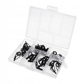 Набор из 40 люверсов из нержавеющей стали.