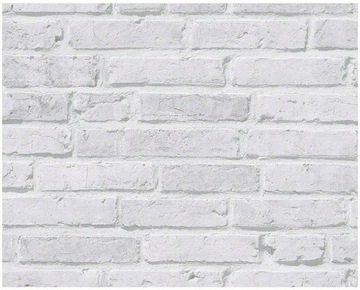 TAPETA WINYLOWA 3D BIAŁA CEGŁA MUR TAPETY ŚCIENNE
