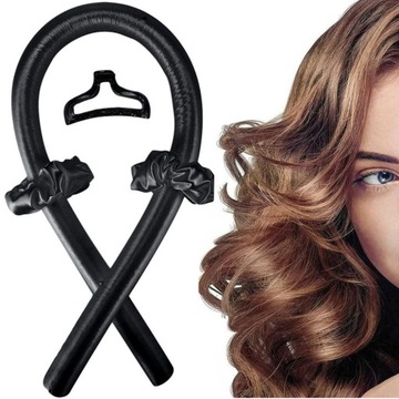 Валик для ЗАВИВКИ ВОЛОС КУДРЫ Бигуди Щипцы для завивки НАБОР Шпилька Резинки РОЗОВЫЕ