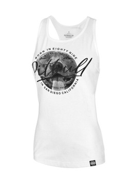 Damski Tank Top Pitbull Slim Fit Pretty Bawełniana Koszulka Bez Rękawów