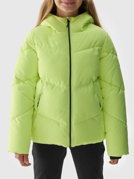 ДЕТСКАЯ ЗИМНЯЯ КУРТКА С КАПЮШОНОМ ДЛЯ ДЕВОЧЕК 4F AW23F293