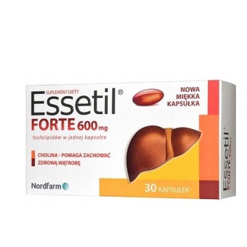 Nord Farm Essetil Forte na pracę wątroby 30 kaps