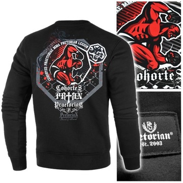 BLUZA MĘSKA PRETORIAN KLASYCZNA CZARNA r.M