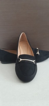 БАЛЕТКИ ЧЕРНЫЕ 42 НОВЫЕ 27,2 СМ