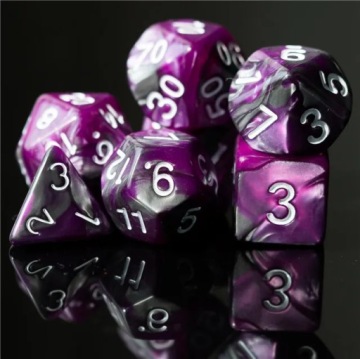 ПРЕВРАЩЕНИЕ В КАМЕНЬ НАБОР ИЗ 7 КУБИКОВ ДЛЯ РПГ