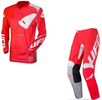 Spodnie koszulka UFO INDIUM cross enduro L 34 red