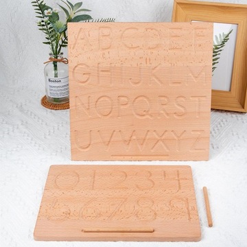 ДЕРЕВЯННАЯ ДОСКА ПРАКТИКА ПИСАНИЯ 23X29СМ