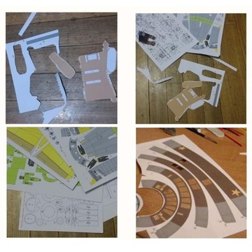 Комплект автомобильной бумаги 1/35