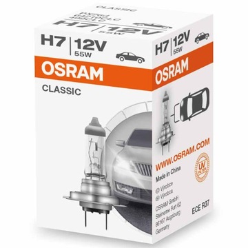 Лампа OSRAM Classic H7 55 Вт 12 В PX26d